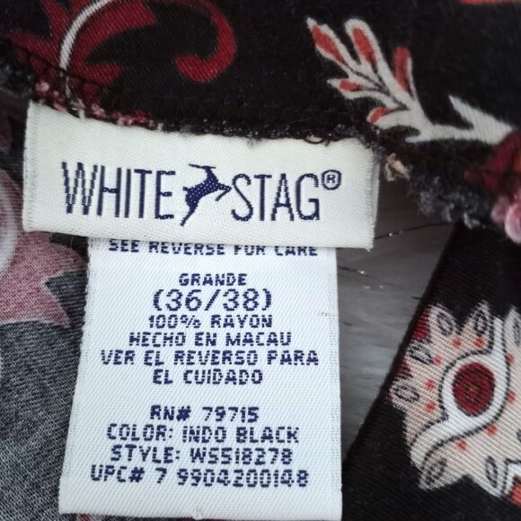 WHITE STAG BLACK,BEIGE, & RUST DRESS SZ.L EUC - Picture 6 of 8